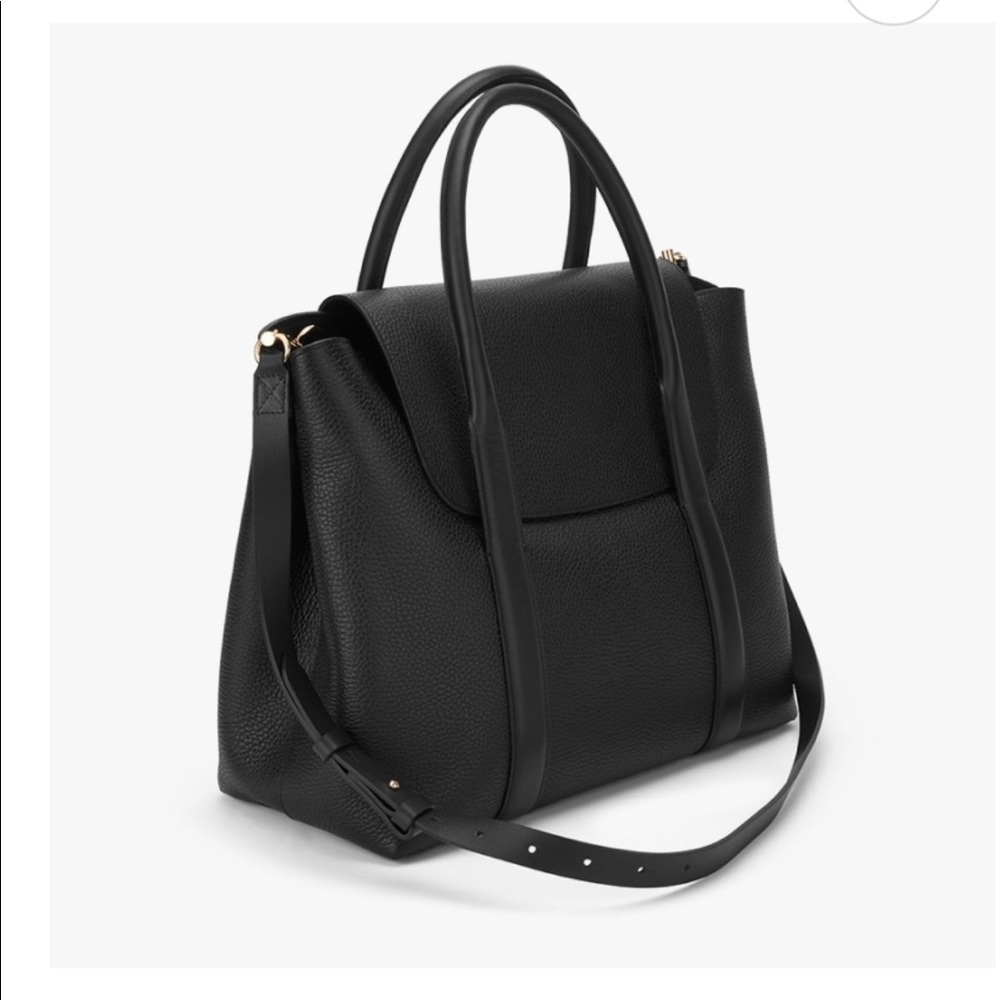 Cuyana; “trapeze satchel” in black, like new cond.